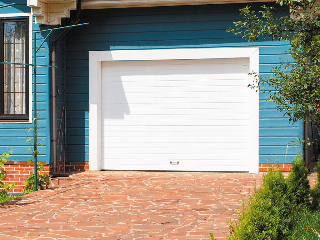 Гаражные секционные ворота RSD01, дизайн — «доска»