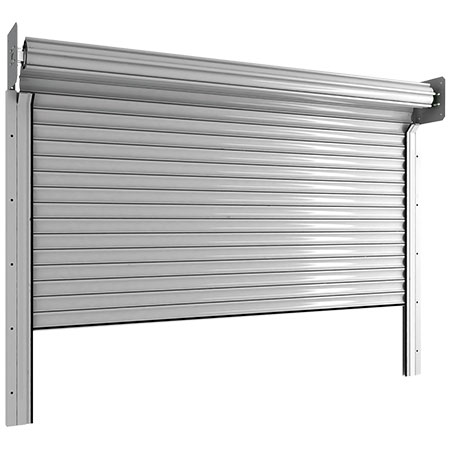 Рулонные ворота из стальных профилей (взломоустойчивые) RHS117/08, RHS117P/08 с внутривальным электроприводом