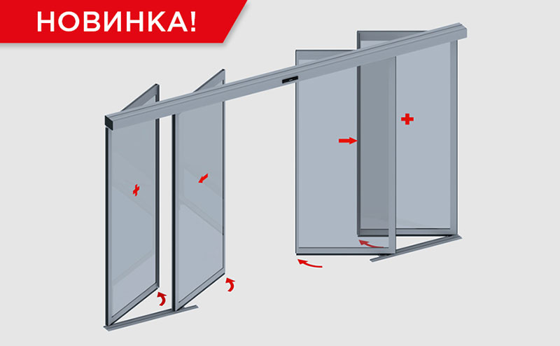 Автоматические раздвижные двери: новая модель в классе «Антипаника»