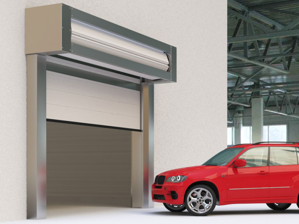 Ворота скоростные спиральные. Общий вид.